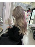 外国人風グレージュカラー
