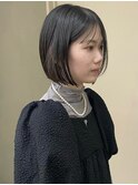 切りっぱなしボブミニボブ大人ボブレイヤーボブレイヤー前髪あり