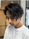 横浜シャドウパーマスパイラルパーマ波巻きパーマセンターパート