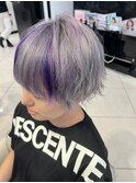 シルバー×パープル