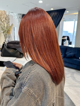 エアー 青山(AIR) ハイトーンカラーピンクオレンジテラコッタ