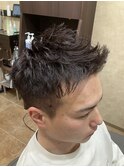 ナチュラルパーマショート