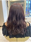 小顔レイヤーロブヘアウルフカットブリーチなしココアブラウン