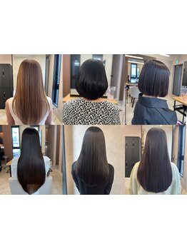 丁寧な初回カウンセリングと一人ひとりに合わせたオーダーメイド髪質改善で理想のストレートを実現します。