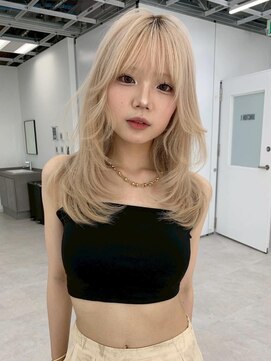 ユーフォリア エヌ 池袋サンシャイン通り店(Euphoria +n) レイヤー×ハイトーン『韓国ガーリーヘア』