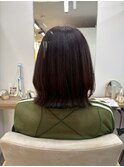 ハッシュカット/グレージュ/デザインカラー/白髪ぼかし/縮毛矯正