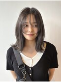 【セロ東辻井】外はねロブ/顔まわりレイヤー／グレージュ