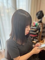 フィッシュヘアー(fish hair)&nbsp;ブリーチなし/チョコレートブラウン/切りっぱなし/髪質改善