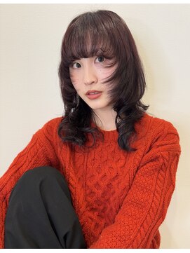 アミ カシワ(ami kashiwa) チェリーレッドカラー!レイヤーカット