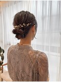 【中里恵梨】ヘアセット/シニヨンヘア/アップヘア/お呼ばれヘア