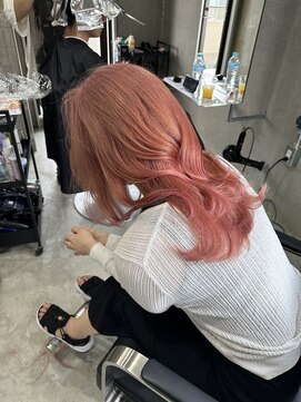 ラック(LUCK) ペールピンク/船橋/バレイヤージュ/ハイライト/似合わせカット