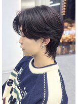 デュー 栄(DEW) 【DEW】ニュアンスパーマ/カルマパーマ/センターパート/ブリーチ