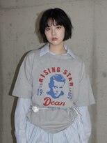 エイチ ウルフカット 大阪梅田(811)&nbsp;50代ハンサムショートショートバレイヤージュクラゲヘアパーマ