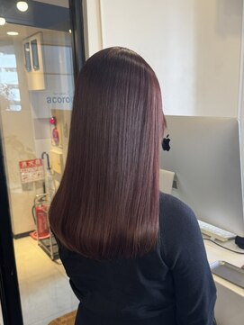 アコロン(acoron) ピンクベージュ 新宿/髪質改善/ロング/小顔カット