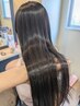カット+質感柔らか髪質改善ストレート￥18500