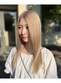【ケアブリーチ2回】ハイミルクティベージュ
