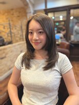 シャル 町田(shalu)&nbsp;透明感オリーブベージュ×軽やかレイヤー！