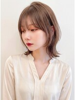 アトラスサロン 札幌大通り(Atras.salon)&nbsp;カーキブラウンの髪質改善レイヤーミディアム