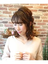 カラフル ヘアー(Colorful hair)&nbsp;愛されボブハーフアップ