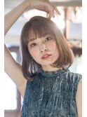 Aimee マッシュボブ×アッシュグレージュ