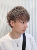 無造作マッシュ×ミルクティーベージュ