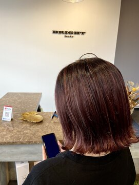 ブライトヘアー(BRIGHT hair) ラベンダーピンク×バレイヤージュ