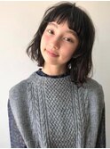 《Agu hair》オン眉無造作ロブ