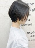【morio札幌】札幌ショート　大人かわいい黒髪丸みショートボブ