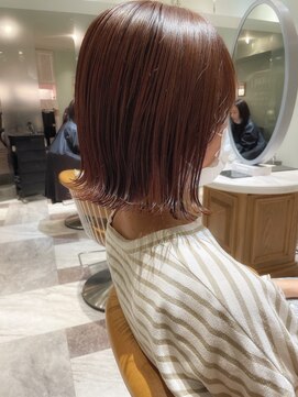 ロンド ロビン 栄(Lond robin) 【Lond robin】切りっぱなしボブ/ぱつっとボブ/ベージュ