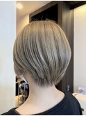 ふんわりシフォンベージュショート