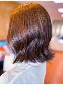 20代30代40代髪質改善カラーモカブラウンくびれボブ透明感