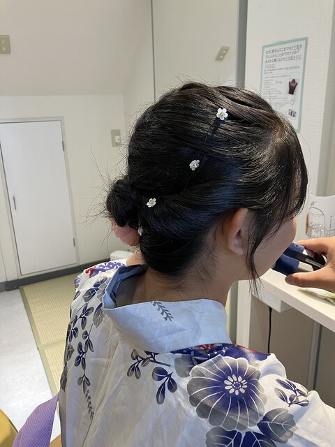 夏祭り♪着付け+ヘアセット