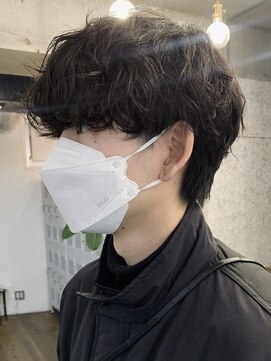 レタッチバイフィフス(RETOUCH by fifth) マッシュシャドウパーマテテ風無造作パーマ刈り上げなし