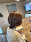 ウルフカット×白髪ボカシハイライト