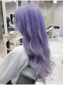 パープルアッシュ　バイオレットグレージュ　紫カラーWカラー