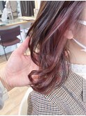 横浜ピンクベージュインナーカラー春カラーイメチェン【横浜】k