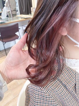 ネオリーブ チロル 横浜西口店(Neolive CiroL.) 横浜ピンクベージュインナーカラー春カラーイメチェン【横浜】k