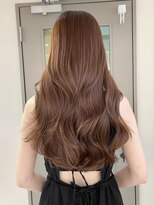 ネオリーブ チロル 横浜西口店(Neolive CiroL.)&nbsp;まろやかブラウンブリーチなしカラー上品ロングヘア美髪【横浜】