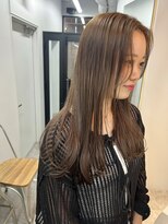 ヌープヘアーアイス(NUUP.hair ici)&nbsp;ブリーチなしブラウンベージュ　西條航