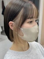 ミーム 原宿 表参道(meme)&nbsp;”インナーカラー×ぱつっとボブ