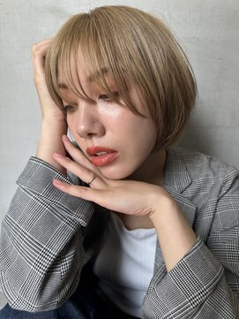 ロンドエニカ 大宮(Lond enika) ミニウルフレイヤーカット顔周りカット前髪カットショート/大宮