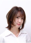 くびれヘア/アプリコットオレンジ/夏のヘアアレンジ/麻布