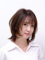 ヘアーサロンテン モトアザブ(hair salon Ten motoazabu)&nbsp;くびれヘア/アプリコットオレンジ/夏のヘアアレンジ/麻布