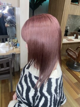 イエローコーン 金沢文庫店(YELLOW CORN) ピンクブラウン/ケアブリーチ/ダブルカラー