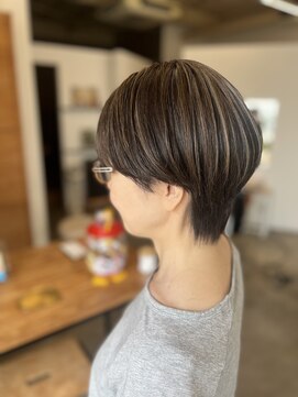 オルガノヘアーギャラリー(OLGANO HAIR GALLERY) 大人ハンサムショートデザインカラーリング