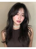 銀座/銀座駅/韓国/レイヤーカット/顔周り/前髪カット/ストレート