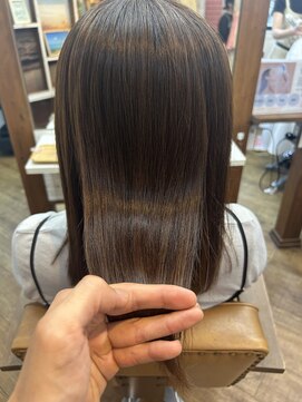 ヘアリゾート リノ(Hair resort Lino) 髪質会改善縮毛矯正『髪にドラマを』+ボブスタイル