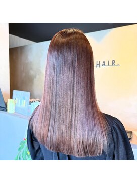 イーラヘアー(ERA HAIR) 綺麗にメンテナンスカット×ナチュラルストレートピンクブラウン