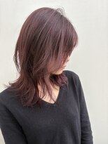 リジョイスヘア(REJOICE hair) 【REJOICE hair】スモーキーワインレッド mido