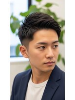 アッシュ 桜木町店(Ash)&nbsp;横浜桜木町メンズカット 爽やかアップバング×ビジネス刈り上げ